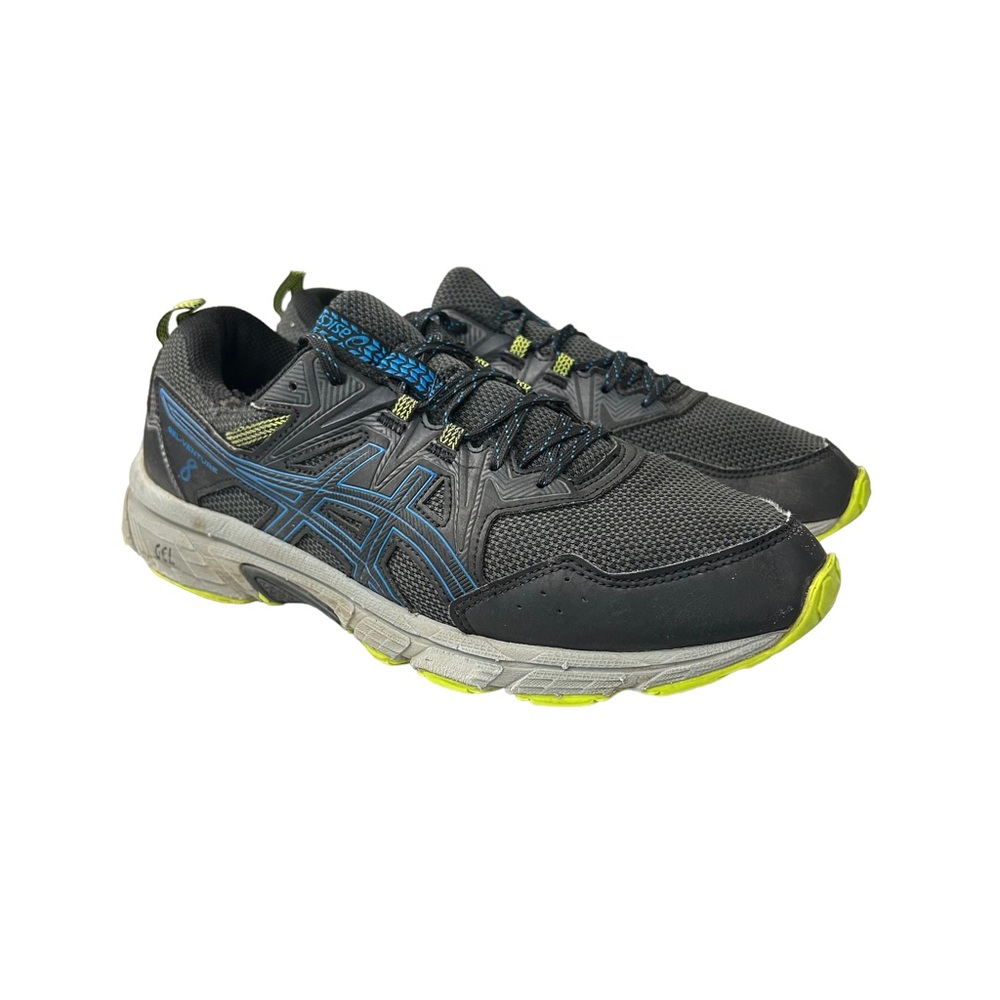 Asics Mens Gel Venture 8 1011A824 Black Blue Running Shoes Sneakers Size 10 - Picture 3 of 13